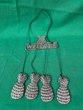 Metal “Welcome” Pineapple Wind Chime