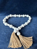 Pair Of Wooden Bead Garlands