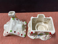 Vintage Gumdrop House Tea-light Candle Holder