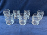 Set Of 7 Anchor Hocking Annapolis Double Old Fashioned Glass Lowball Tumblers