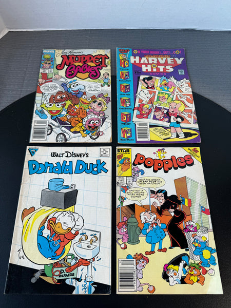 (F) Lot of 4 Vintage Assorted Cartoon Comics