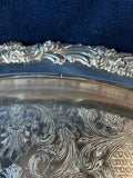 Reed & Barton Silver Plated Burgundy Large Serving Tray