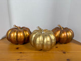 Lot Of 3 Speckled Pumpkins