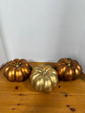 Lot Of 3 Speckled Pumpkins