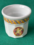 Set of 3 Apilco French Porcelain Egg Cups