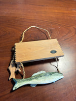 Wooden “If The Keys Are Missing I’ve Gone Fishin” Key Holder