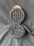 Dash Mini Bunny Waffle Maker, Powered On