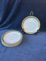 Set Of 5 Noritake China Adala Saucers