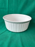 Round French White Corning Ware Dish