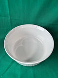 Round French White Corning Ware Dish