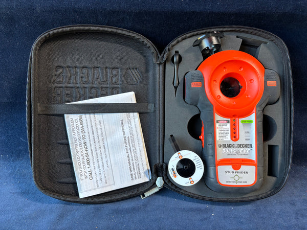 Black & Decker Bullseye Laser Level & Stud Finder, Powered On