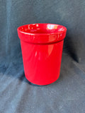 Sandra By Sandra Lee Red Ceramic Crock