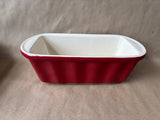 Ceramic Red Loaf Pan