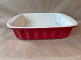 Ceramic Red Baking Pan