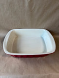Ceramic Red Baking Pan