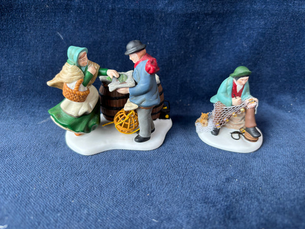 (M)Dept. 56 “A Good Days Catch” 2 Piece Figurine
