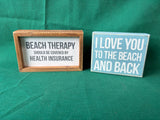 Primitives By Kathy Wooden Beach Sign Lot (2)