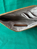 Michael Kors Brown Solid Logo Zip Wristlet Wallet *Read Description*