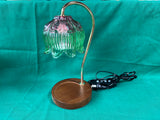 Flower Candle Warmer Lamp Floral Glass Shade *Read Description*