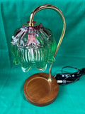 Flower Candle Warmer Lamp Floral Glass Shade *Read Description*
