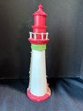 Wooden Tabletop Lighthouse Figurine