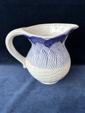 Ceramic White And Blue Pitcher- Made In Italy