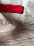 Michael Kors Red Pebbled Zip Clutch Wristlet *Read Description*