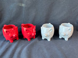 Set Of 4 Food Network Pig Mugs