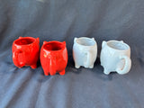 Set Of 4 Food Network Pig Mugs