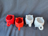 Set Of 4 Food Network Pig Mugs