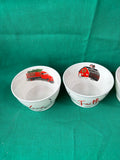 Set Of 4 Modern Southern Home Christmas Faith, Peace, Family & Love Bowls