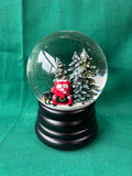 Christmas Musical Snow Globe – Red Truck with Snow-Covered Pine Trees WORKS