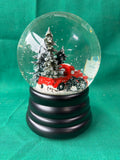 Christmas Musical Snow Globe – Red Truck with Snow-Covered Pine Trees WORKS