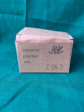 Ceramic Planter W/Bamboo Legs