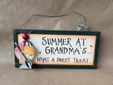 “Summer at Grandma’s” Ice Cream-Themed Wooden Sign