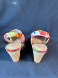 Naturalizer N5 Comfort Wedge Sandals Women's Size 8.5N Lulianna Floral (B)
