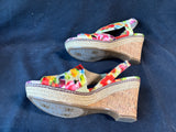 Naturalizer N5 Comfort Wedge Sandals Women's Size 8.5N Lulianna Floral (B)