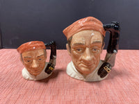 Pair Of Royal Doulton Mini Toby Mugs