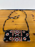 Vera Bradley Trifold Sleek Wallet w/Crossbody Strap Pirouette Magnetic Closure
