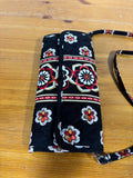 Vera Bradley Trifold Sleek Wallet w/Crossbody Strap Pirouette Magnetic Closure