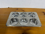 Revere Ware 2516 Muffin Tin Pan 6-Cup (2 Available, Priced Individually)
