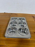Revere Ware 2516 Muffin Tin Pan 6-Cup (2 Available, Priced Individually)