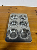 Revere Ware 2516 Muffin Tin Pan 6-Cup (2 Available, Priced Individually)