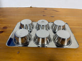 Revere Ware 2516 Muffin Tin Pan 6-Cup (2 Available, Priced Individually)