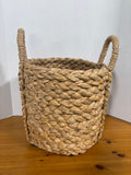 Braided Arrow Weave Round Storage Basket