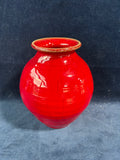 Signed King’s Pottery Red Pottery Vase