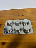 Revere Ware 2516 Muffin Tin Pan 6-Cup (2 Available, Priced Individually)