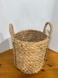 Braided Arrow Weave Round Storage Basket