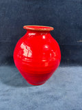 Signed King’s Pottery Red Pottery Vase