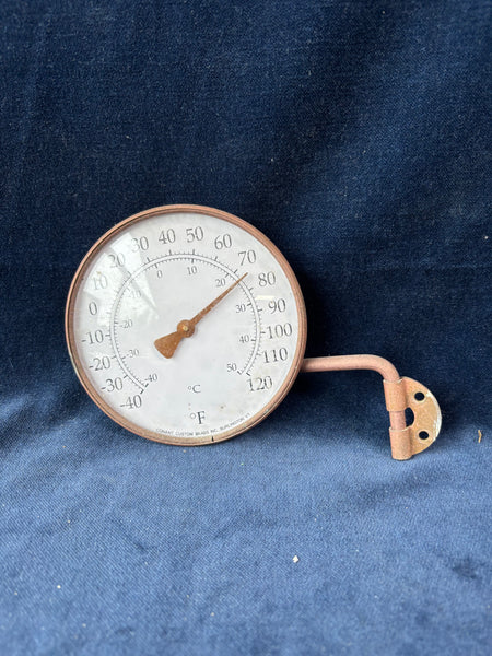 Conant Custom Brass Inc Thermometer Burlington Vermont Outdoor Wall Mount *Read Description*